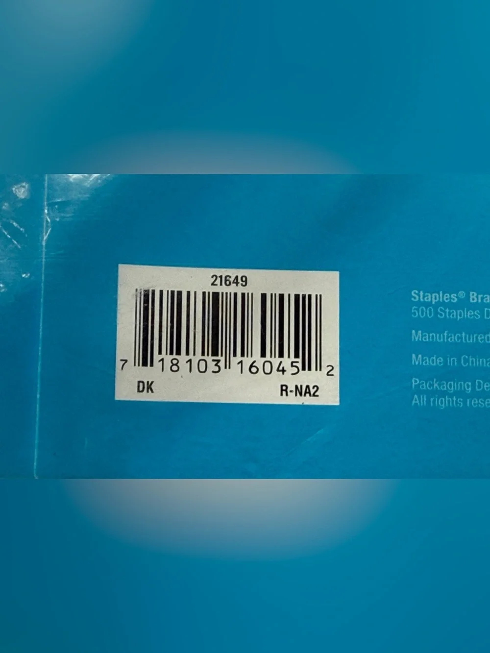 Staples Poly Report Cover in Bright Blue, 3 Pack, 21649